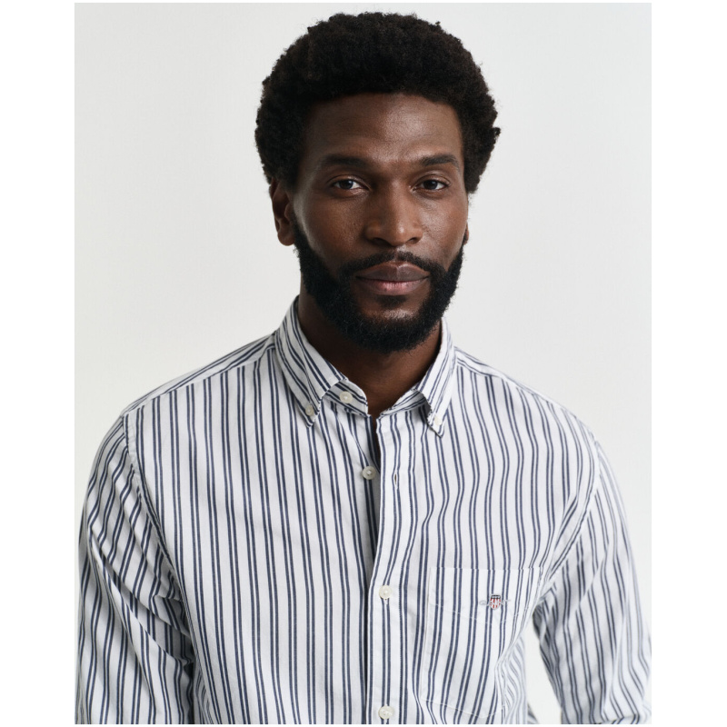 GANT Regular fit striped poplin shirt
